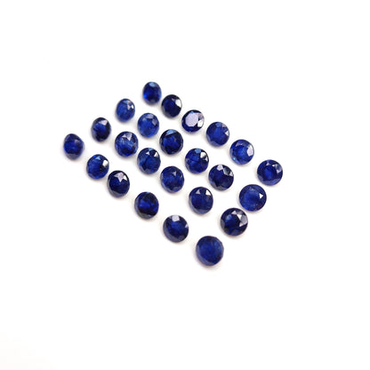 Natural Bangkok Blue Sapphire Calibrated Rounds | 3mm - 10mm