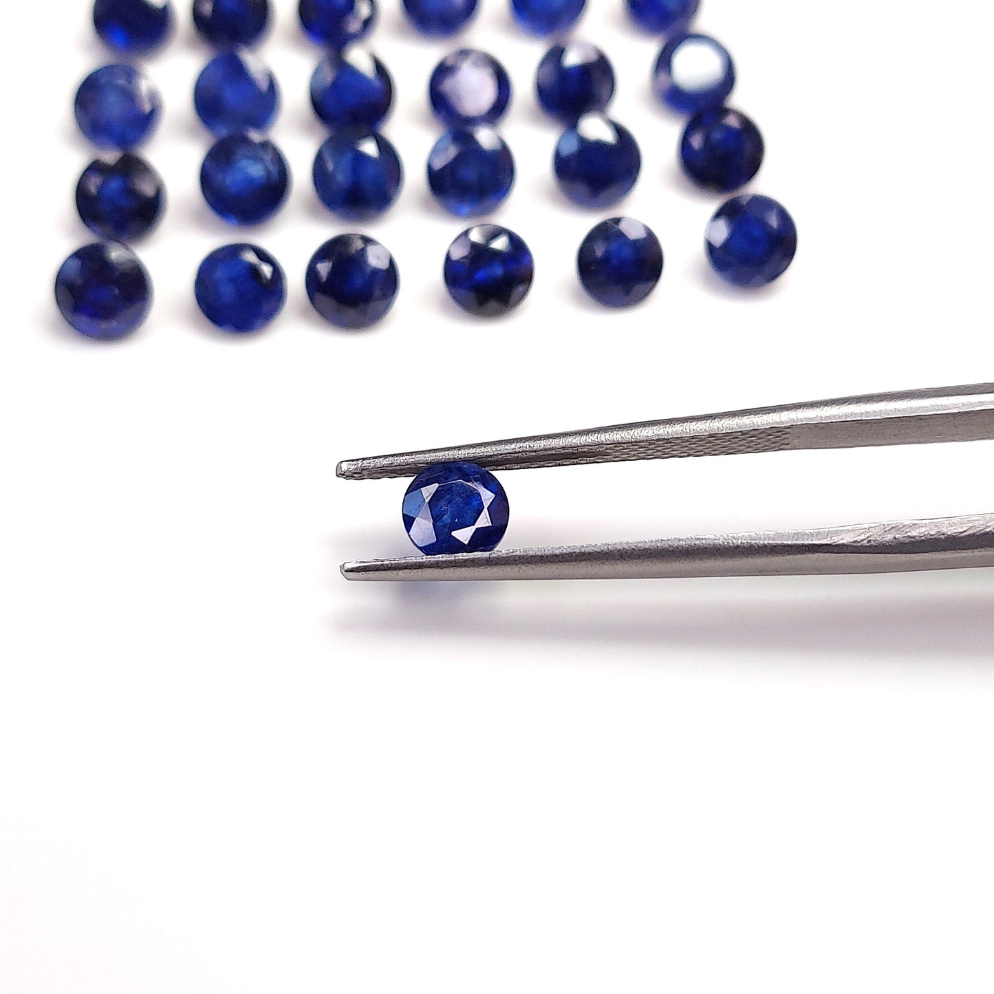 Natural Bangkok Blue Sapphire Calibrated Rounds | 3mm - 10mm