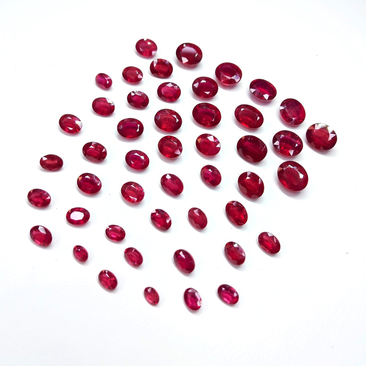 Natural Bangkok Ruby Calibrated Ovals | 3x4mm - 9x7mm