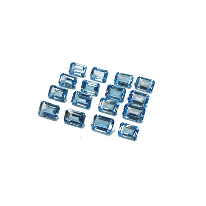 Natural Blue Topaz Calibrated Octagons| 11x9mm - 14x10mm