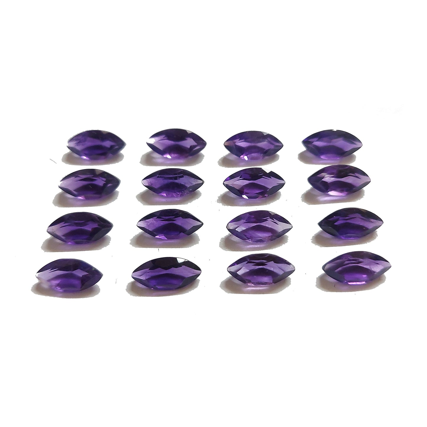 Natural Brazil Amethyst Calibrated Marquises | 3x6mm - 6x12mm