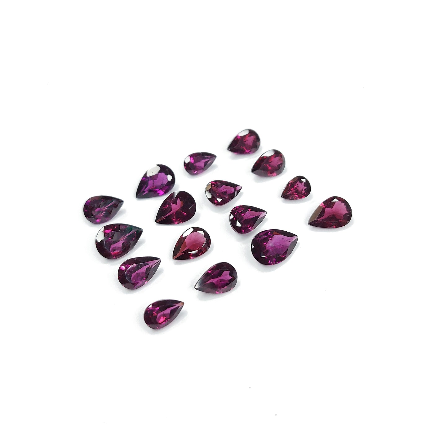 Natural African Rhodolite Calibrated Pears | 7x5mm & 8x6mm