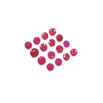 Natural Burma Ruby Calibrated Rounds | 5mm & 6mm